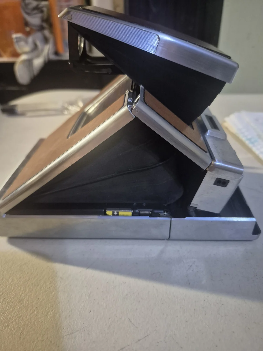 Polaroid SX-70 Instant Camera in Brown and Silver